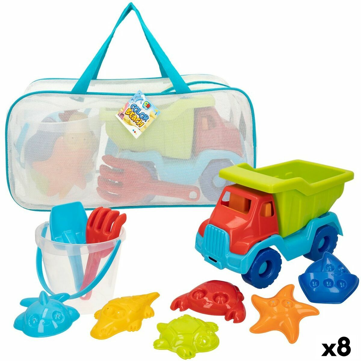 Strandspielzeuge-Set Colorbaby Polypropylen (8 Stück) von Colorbaby