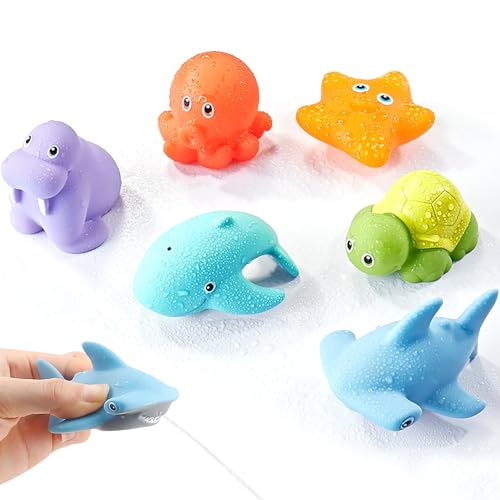 Colorich 6 Stück Badewannenspielzeug ab 1 2 3 4 Jahr, Baby Badespielzeug, Wasserspielzeug Kinder, Wasserspielzeug Baby Spielzeug Geschenk für Jungen Mädchen Geburtstag Colorich 6 Stück Badewannenspielzeug ab 1 2 3 4 Jahr, Baby Badespielzeug, Wasserspielzeug Kinder, Wasserspielzeug Baby Spielzeug Geschenk für Jungen Mädchen Geburtstag von Colorich ㅤ