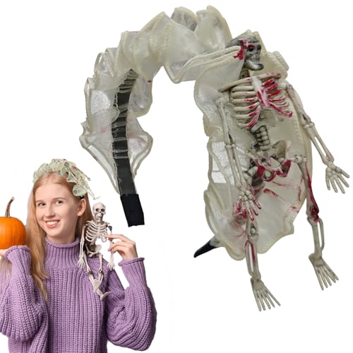 Colorich Halloween Haarreif Kopfschmuck, Halloween Stirnbänder, Halloween Horror Haarreif, Handgefertigter Halloween-Stirnband-Accessoires Damen Herren für Masquerade, Cosplay, Kostüm Zubehör Colorich Halloween Haarreif Kopfschmuck, Halloween Stirnbänder, Halloween Horror Haarreif, Handgefertigter Halloween-Stirnband-Accessoires Damen Herren für Masquerade, Cosplay, Kostüm Zubehör von Colorich ㅤ