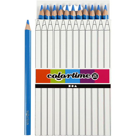 Colortime Buntstifte, L 17,45 cm, Mine 5 mm, JUMBO, Blau, 12 Stk/ 1 Pc Colortime Buntstifte, L 17,45 cm, Mine 5 mm, JUMBO, Blau, 12 Stk/ 1 Pc von Colortime