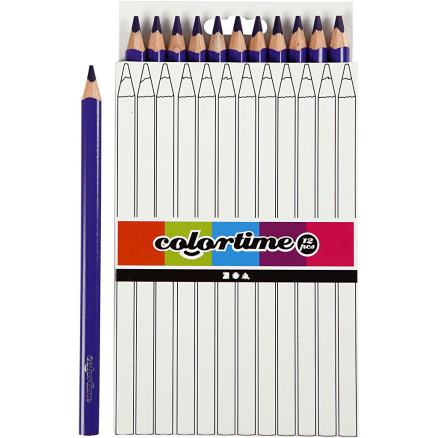 Colortime Buntstifte, L 17,45 cm, Mine 5 mm, JUMBO, Flieder, 12 Stk/ 1 Colortime Buntstifte, L 17,45 cm, Mine 5 mm, JUMBO, Flieder, 12 Stk/ 1 von Colortime