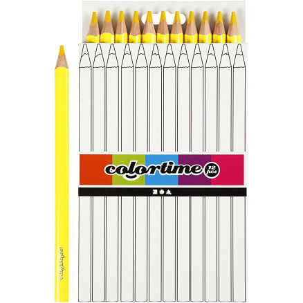Colortime Buntstifte, L 17,45 cm, Mine 5 mm, JUMBO, Gelb, 12 Stk/ 1 Pc Colortime Buntstifte, L 17,45 cm, Mine 5 mm, JUMBO, Gelb, 12 Stk/ 1 Pc von Colortime