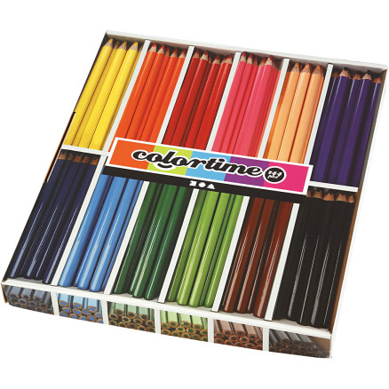 Colortime Buntstifte, L 17,45 cm, Mine 5 mm, JUMBO, Sortierte Farben, Colortime Buntstifte, L 17,45 cm, Mine 5 mm, JUMBO, Sortierte Farben, von Colortime