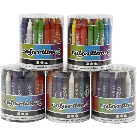 Colortime Farbkreide, 5x48 sort./ 1 Set Colortime Farbkreide, 5x48 sort./ 1 Set von Colortime