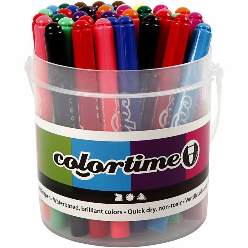 Colortime Filzstifte Gemischte Farben 42 Stück von Colortime