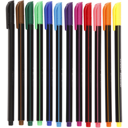 Colortime Fineliner Marker, Strichstärke 0,6-0,7 mm, Sortierte Farben, Colortime Fineliner Marker, Strichstärke 0,6-0,7 mm, Sortierte Farben, von Colortime