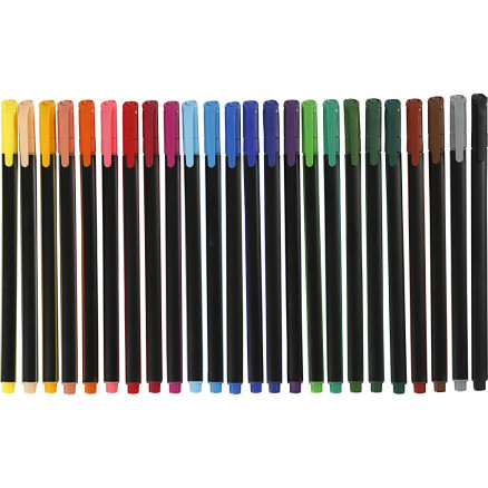 Colortime Fineliner Stift Farbenmix 0,6-0,7mm - 24 Stk Colortime Fineliner Stift Farbenmix 0,6-0,7mm - 24 Stk von Colortime