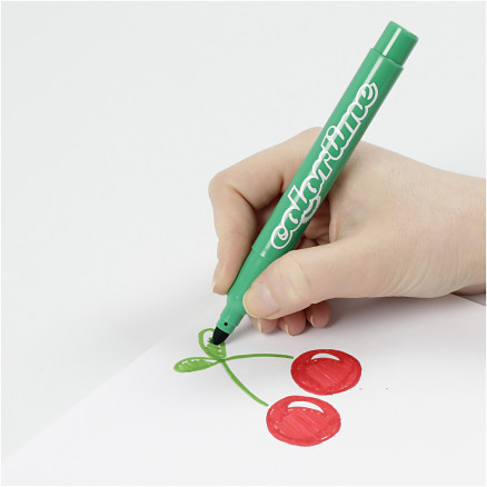 Colortime Marker, Strichstärke 5 mm, Sortierte Farben, 42 Stk/ 1 Pck Colortime Marker, Strichstärke 5 mm, Sortierte Farben, 42 Stk/ 1 Pck von Colortime