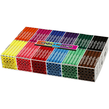 Colortime Marker, Strichstärke 5 mm, Standard-Farben, 12x24 Stk/ 1 Pck Colortime Marker, Strichstärke 5 mm, Standard-Farben, 12x24 Stk/ 1 Pck von Colortime