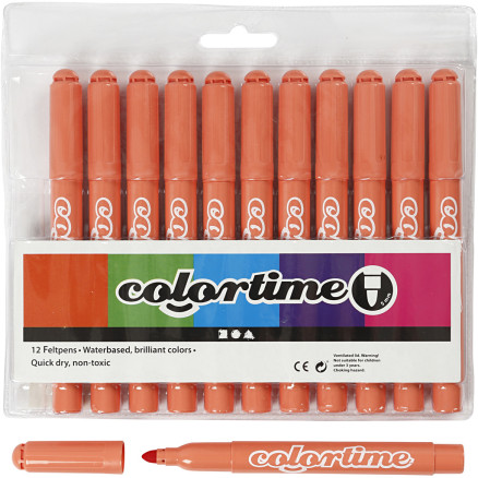 Colortime Marker, Strichstärke 5 mm, Mandarin, 12 Stk/ 1 Pck Colortime Marker, Strichstärke 5 mm, Mandarin, 12 Stk/ 1 Pck von Colortime