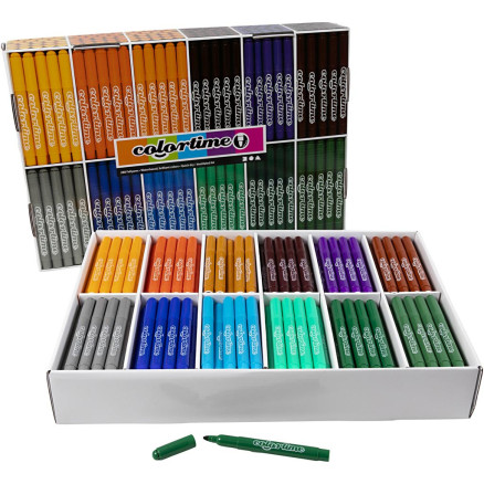 Colortime Marker, Strichstärke 5 mm, Zusätzliche Farben, 12x24 Stk/ 1 Colortime Marker, Strichstärke 5 mm, Zusätzliche Farben, 12x24 Stk/ 1 von Colortime