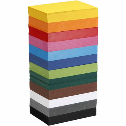 Farbkarton, A6, Blatt 105x148 mm, 180 g, Sortierte Farben, 12x100 Bl./ Farbkarton, A6, Blatt 105x148 mm, 180 g, Sortierte Farben, 12x100 Bl./ von Colortime