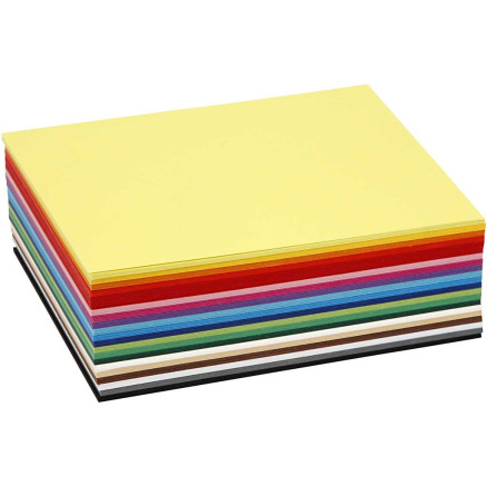 Farbkarton, A6, Blatt 105x148 mm, 180 g, Sortierte Farben, 300 Bl. sor Farbkarton, A6, Blatt 105x148 mm, 180 g, Sortierte Farben, 300 Bl. sor von Colortime