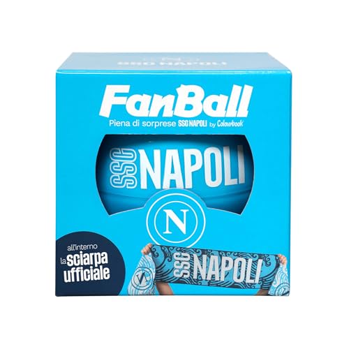 Colourbook Napoli FanBall Box Überraschung Schreibwaren, offizielles Produkt (Hellblau) von Colourbook
