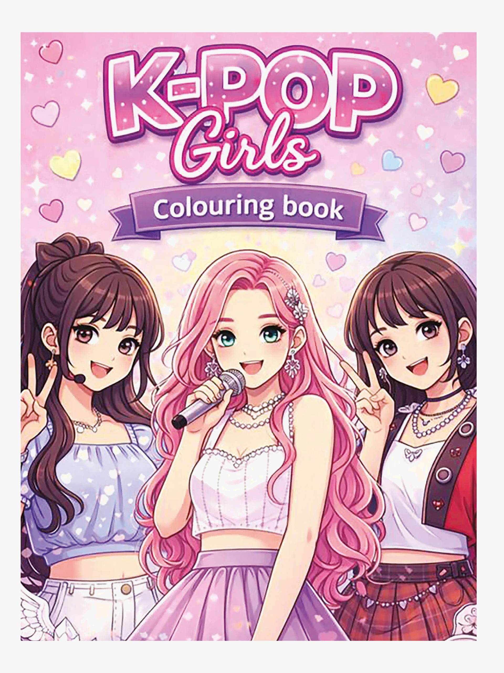 ColoursbyCPH K-POP Girls Malbuch von Colours by CPH