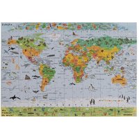 Die Kinderweltkarte als Puzzle von Columbus Globen