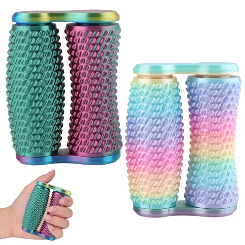 ComPDCVD 2 Stück Handliches Fidget Toys Pain Fidget Spiky Grippie Stim Toys Doppelrollen Pocket Mini Fidget-Toy Stimming Fidget-Tool Sensorik Spielzeug zum Stressabbau für Fördert Konzentration ComPDCVD 2 Stück Handliches Fidget Toys Pain Fidget Spiky Grippie Stim Toys Doppelrollen Pocket Mini Fidget-Toy Stimming Fidget-Tool Sensorik Spielzeug zum Stressabbau für Fördert Konzentration von ComPDCVD
