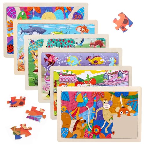 ComPDCVD Tiere Puzzle ab 3 4 5 6 Jahre 6x24 Teilen Holzpuzzles für Kinder teilige Bunte Holzpuzzles für Kinder im Vorschulalter Lernspielzeug Puzzle Kinders ab 3 Jahren Kinderpuzzles ComPDCVD Tiere Puzzle ab 3 4 5 6 Jahre 6x24 Teilen Holzpuzzles für Kinder teilige Bunte Holzpuzzles für Kinder im Vorschulalter Lernspielzeug Puzzle Kinders ab 3 Jahren Kinderpuzzles von ComPDCVD