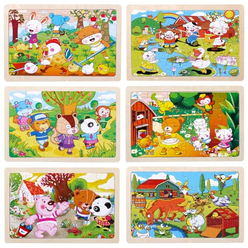 ComPDCVD Tiere Puzzle ab 3 4 5 6 Jahre 6x24 Teilen Holzpuzzles für Kinder teilige Bunte Holzpuzzles für Kinder im Vorschulalter Lernspielzeug Puzzle Kinders ab 3 Jahren Tier Holzpuzzle ComPDCVD Tiere Puzzle ab 3 4 5 6 Jahre 6x24 Teilen Holzpuzzles für Kinder teilige Bunte Holzpuzzles für Kinder im Vorschulalter Lernspielzeug Puzzle Kinders ab 3 Jahren Tier Holzpuzzle von ComPDCVD
