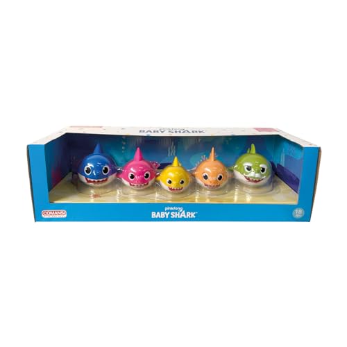 Comansi - Baby Shark Collection Set - 5 Figuren: Baby Shark, Mommy Shark, Daddy Shark, Grandpa Shark, Grandma Shark Comansi - Baby Shark Collection Set - 5 Figuren: Baby Shark, Mommy Shark, Daddy Shark, Grandpa Shark, Grandma Shark von Comansi