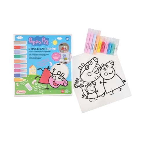 Comansi SA13100 Junior Wutz Sticker Art Peppa Pig: Kreieren Sie Ihre eigenen 3D-Aufkleber, Rosa Comansi SA13100 Junior Wutz Sticker Art Peppa Pig: Kreieren Sie Ihre eigenen 3D-Aufkleber, Rosa von Comansi