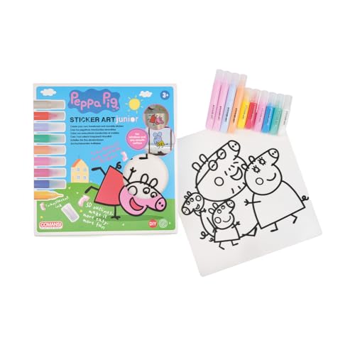 Comansi SA13100 Junior Wutz Sticker Art Peppa Pig: Kreieren Sie Ihre eigenen 3D-Aufkleber, Rosa von Comansi