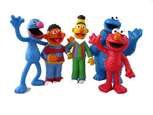 Comansi Sesamstraße Figuren 5'er Set - Grobi, Bert, Ernie, Krümelmonster und Elmo von Comansi