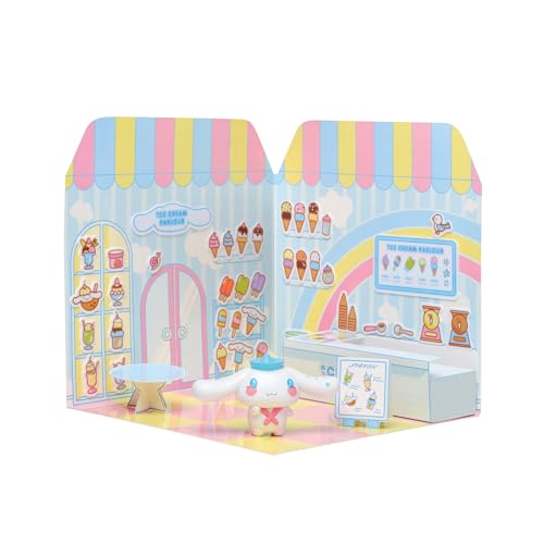 Kawaii Foodcourt Cinnamoroll Ice Cream Parlour 40 + Aufkleber und 6 cm Figur | Sticker House | Comansi Kawaii Foodcourt Cinnamoroll Ice Cream Parlour 40 + Aufkleber und 6 cm Figur | Sticker House | Comansi von Comansi