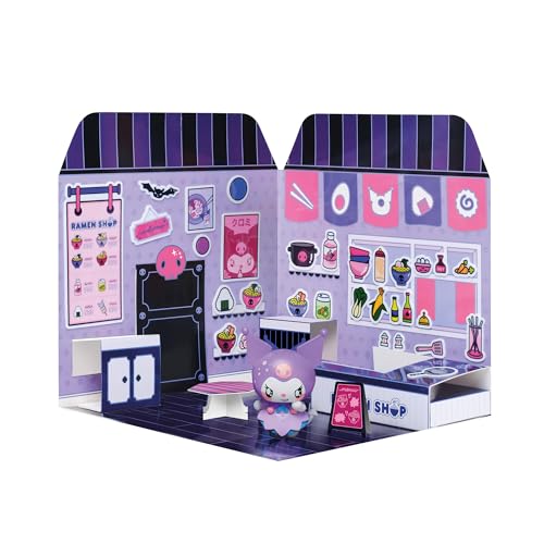 Playset Kuromi Ramen Shop 40+ Aufkleber und 6 cm Figur | 3D Haus Restaurant Aufkleber wiederverwendbar | Kawaii Foodcourt Sticker House | Comansi Playset Kuromi Ramen Shop 40+ Aufkleber und 6 cm Figur | 3D Haus Restaurant Aufkleber wiederverwendbar | Kawaii Foodcourt Sticker House | Comansi von Comansi