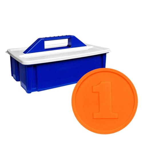 CombiCraft Wertmarken-Chips mit Reliefprägung „1“ in Orange – 2.000 Stück inklusiv Aufbewahrunskiste CombiCraft Wertmarken-Chips mit Reliefprägung „1“ in Orange – 2.000 Stück inklusiv Aufbewahrunskiste von CombiCraft