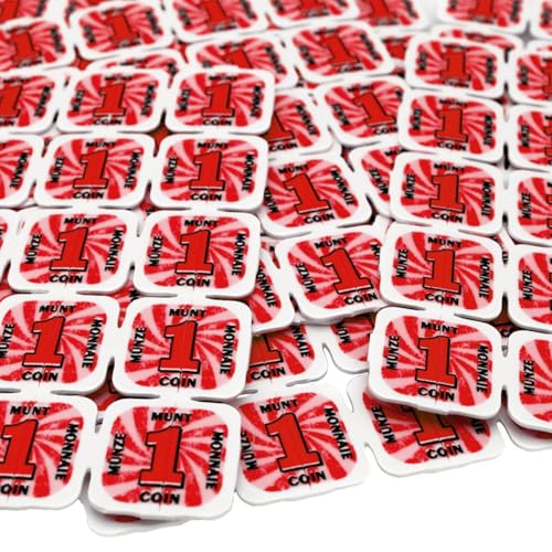 CombiCraft Eventchips BZW. Brechbare Wertmarken Rot - 1000er Packung - Matten mit je 40 Stück - Praktische Währung für Festivals und Veranstaltungen - Flexibel teilbar CombiCraft Eventchips BZW. Brechbare Wertmarken Rot - 1000er Packung - Matten mit je 40 Stück - Praktische Währung für Festivals und Veranstaltungen - Flexibel teilbar von CombiCraft