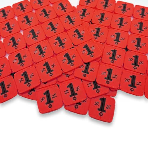 CombiCraft Eventchips bzw. Brechbare Wertmarken aus recyceltem Kunststof Rot -10.000 Stück von CombiCraft