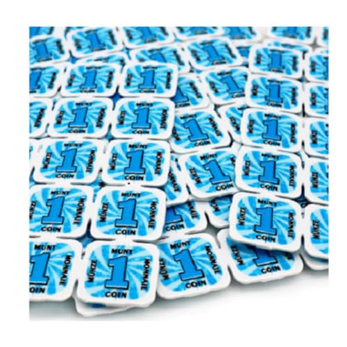 CombiCraft Eventchips bzw. Brechbare Wertmarken mit blauem Aufdruck -10.000 Stück von CombiCraft