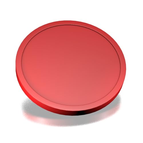 CombiCraft Große Kunststoffchips in Weiß Rot - 70mm Durchmesser - 100 Stück - Ideal als Spielkarten, Tankins und Spielkarten - Vielseitig einsetzbar für Veranstaltungen und Catering von CombiCraft