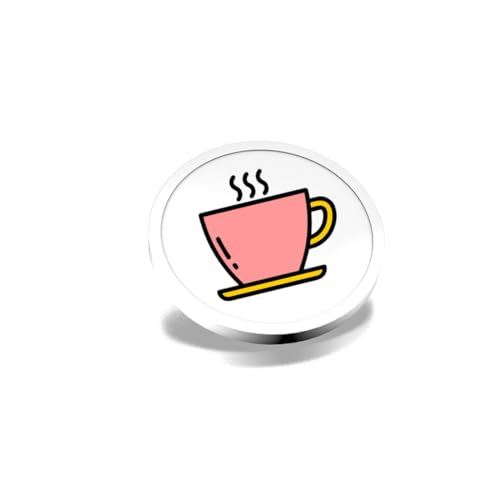 CombiCraft Kunststoff Wertmarken mit Kaffeetassen-Aufdruck in Weiß- 29 mm Durchmesser - Ideal als Zahlungsmittel für Veranstaltungen - 100 Stück pro Packung von CombiCraft