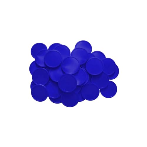 CombiCraft Leere, biologisch abbaubare Spielsteine, Blau, 29 mm Durchmesser, 3000 Stück von CombiCraft