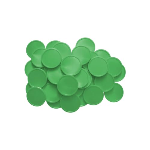 CombiCraft Leere, biologisch abbaubare Spielsteine, Grün, 29 mm Durchmesser, 1000 Stück von CombiCraft