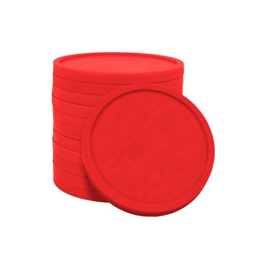 CombiCraft Wertmarken Chip 2€ Format in Rot - 100 Stück - 25.75mm - Einkaufswagenchip oder Schließfachmünze 2 Euro Schlösser von CombiCraft