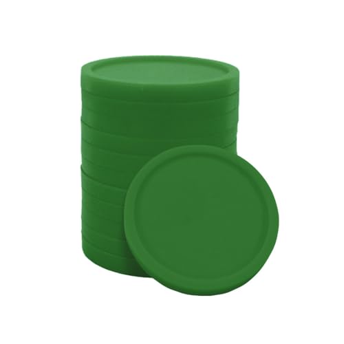 CombiCraft Wertmarken oder Einkaufswagenchips 1€ Format in Grün - 100 Stück - 23mm Durchmesser - Ideale Alternative zu herkömmlichen 1 Euro Münze von CombiCraft
