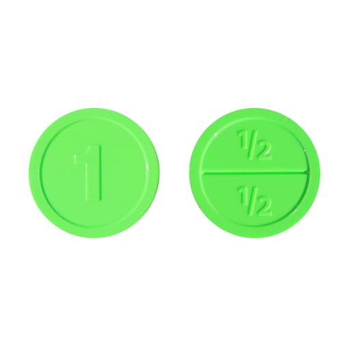 CombiCraft runde brechbare Wertmarken aus Kunststoff in Grün - Durchmesser 29mm - 1000 Stück von CombiCraft