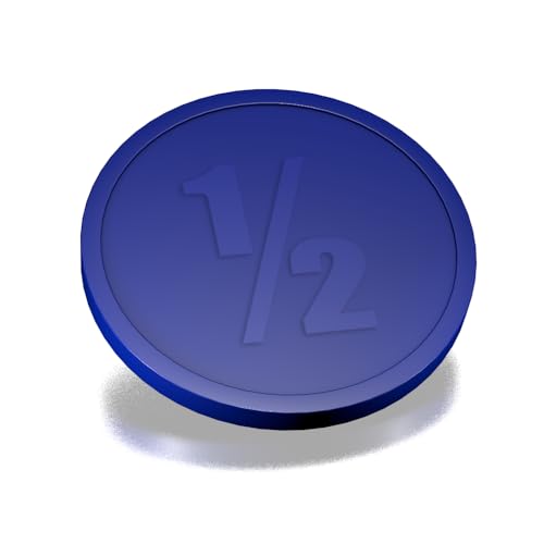 Combicraft Kunststoff 1/2 Konsummünzen dunkelblau, Durchmesser 29mm, Verpackung mit 250 Stück, Zahlungsmittel für halben Konsum auf Partys, Festivals und Veranstaltungen von CombiCraft