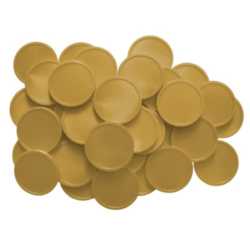 Vorteilspack Combicraft Blanko Kunststoff Wertmarken oder Pfandmarken Gold - 29mm Durchmesser - Ideal für Gastronomie, Events und Firmenkatinen - Packung mit 1000 Stück von CombiCraft