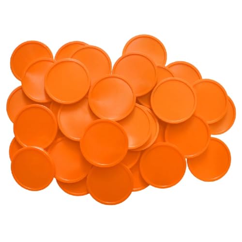 XXL Pack CombiCraft Kunststoff Wertmarken oder Pfandmarken Blanko - Orange - 3000 Stück von CombiCraft