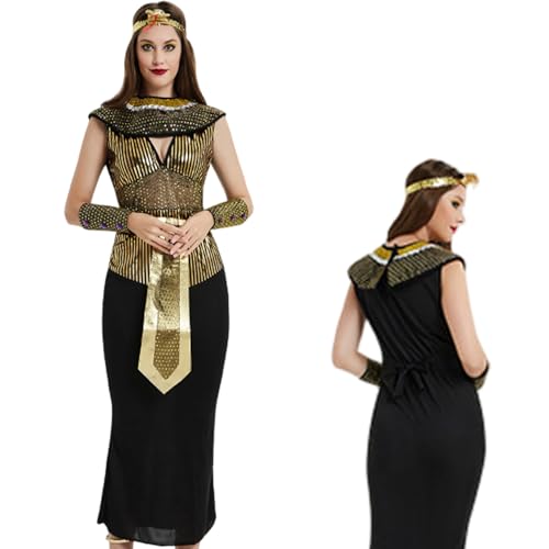 Ägyptisches Kostümzubehör -Kit Elegant weiche polyesterägyptische Kostüm Frauen Mädchen mit Kosplay -Halloween -Party, Partyzubehör, Partyzubehör Ägyptisches Kostümzubehör -Kit Elegant weiche polyesterägyptische Kostüm Frauen Mädchen mit Kosplay -Halloween -Party, Partyzubehör, Partyzubehör von Comebachome