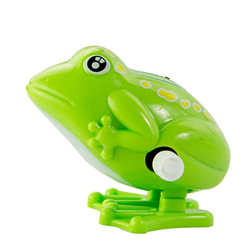 Clockwork Frog Toy, Uhrwerk Frosch Spielzeug Nostalgikspielzeug Plastikfrosch Sprungfrosch für Kinder und Erwachsene Bildungsscheuchen -Spielzeug Geschenk Green 1PC, Froschspielzeug für Kleinkinder von Comebachome
