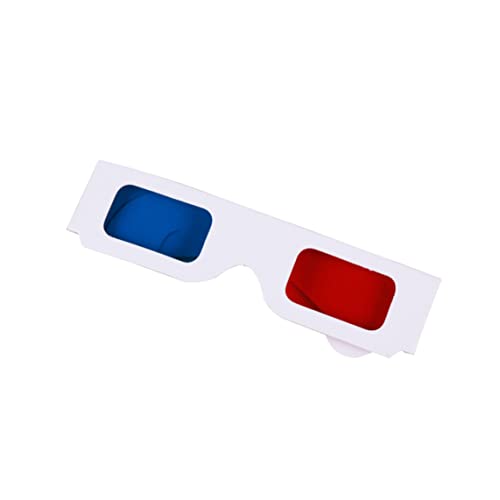 Comebachome Papier 3D -Brillen, Papierbeugung 3D -Brillen kreativer Film 3D -Brillen für Zuhause, Festivals, Clubs, einzigartige Kinderparty -Gefälligkeiten (rot, blau), kreative Papierbrillen von Comebachome
