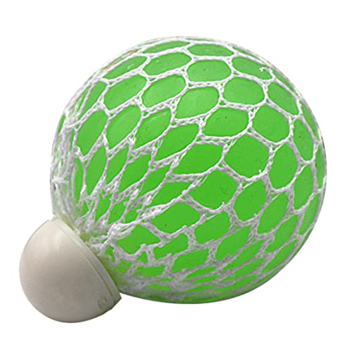 Maschenkugeln, 6,5 cm sensorische Traubenkugeln Spielzeug, Zappel -Mesh -Kugeln für Erwachsene Druckentlastung (weißes Grün) von Comebachome
