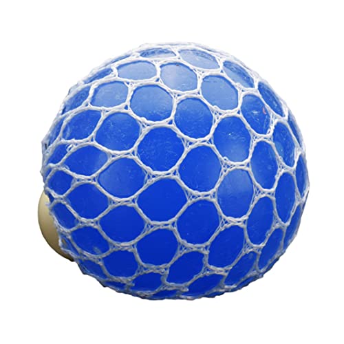 Maschenkugeln, 6,5 cm sensorische Traubenkugeln Spielzeug, Zappel -Mesh -Kugeln für Erwachsene Druckrelief (weiß blau) von Comebachome