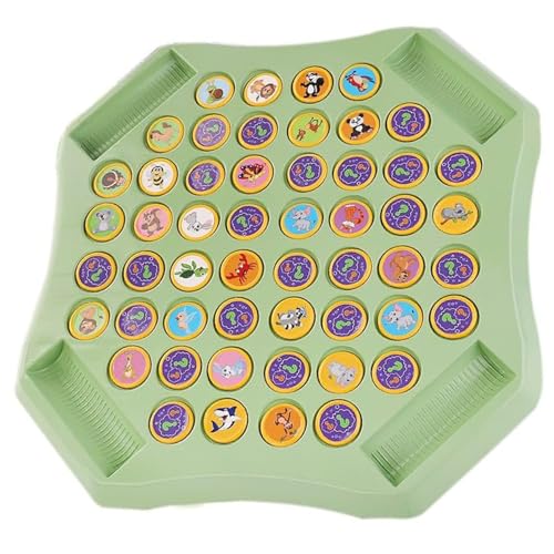 Schachspiele mit 52 Löchern Cartoon Animal Flip Memory Game mit 58 runden Schach und 2 Drehen von Stiften für Kindergarten, Brettspiel, Brettspiel Schachspiele mit 52 Löchern Cartoon Animal Flip Memory Game mit 58 runden Schach und 2 Drehen von Stiften für Kindergarten, Brettspiel, Brettspiel von Comebachome