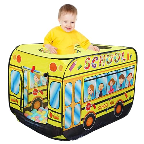 UP -Zelt für Kinder, Faltbare Oxford -Stoff -Schulbuszelt mit 3 Öffnungen, 44x26x30 Zoll großes Spiel, Spielhaus für Kleinkinder, Jungen- und Mädchengeschenke, Schulbus UP -Zelt für Kinder, Faltbare Oxford -Stoff -Schulbuszelt mit 3 Öffnungen, 44x26x30 Zoll großes Spiel, Spielhaus für Kleinkinder, Jungen- und Mädchengeschenke, Schulbus von Comebachome